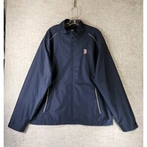 Cutter & Buck WeatherTec Jacket Boston Red Sox Logo Mens XL Navy Baseball